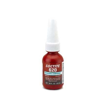 Loctite 620 Retaining Compound - High Strength - High Temp - 10ml Bottle