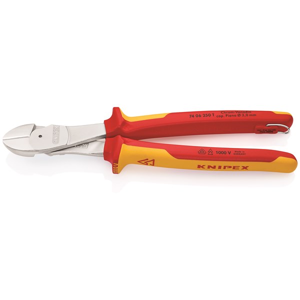 Knipex Diagonal Cutter High Leverage - Tethered