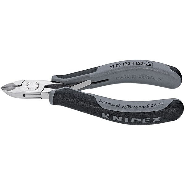 Knipex Electronics Diagonal Cutters with carbide cutting edges ESD