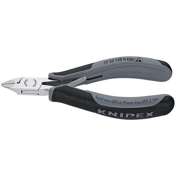 Knipex Electronics Diagonal Cutters with carbide cutting edges ESD