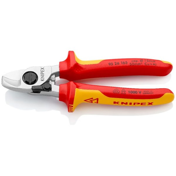 Knipex 1000V Cable Shears W/spring 165MM