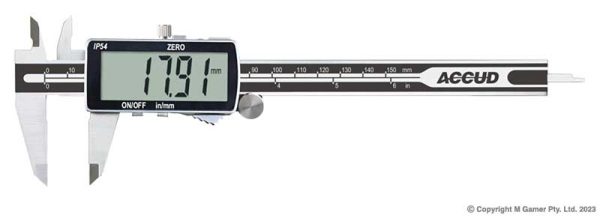 Accud AC-106-006-11 150mm Dualscale Large Screen Digital Caliper