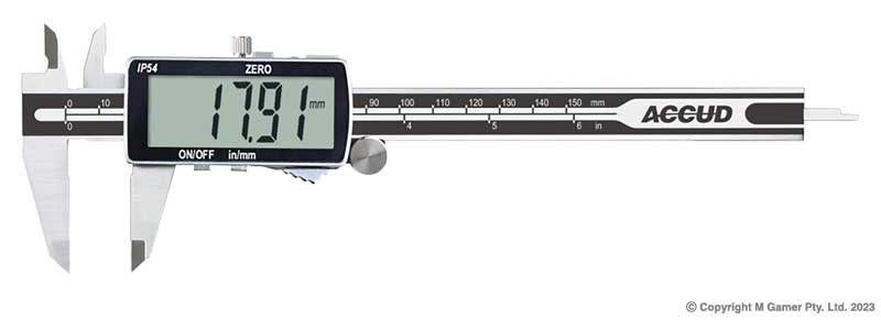 Accud AC-106-006-11 150mm Dualscale Large Screen Digital Caliper