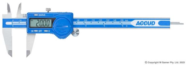 Accud AC-111-006-12 150mm Dual Scale Digital Caliper
