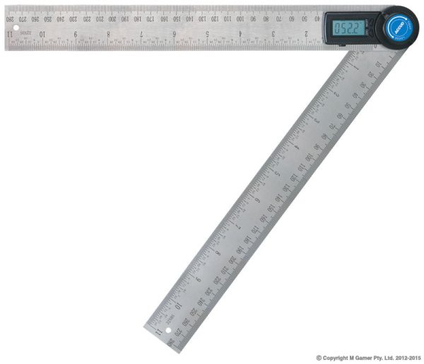 Accud AC-821-012-01 360deg Protractor & 300mm Combination Ruler