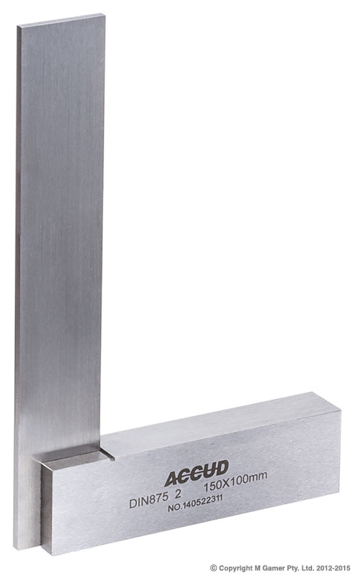 Accud AC-845-006-02 150mm Wide Base Machinist Square