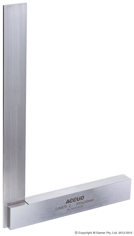 Accud AC-845-012-02 300mm Wide Base Machinist Square