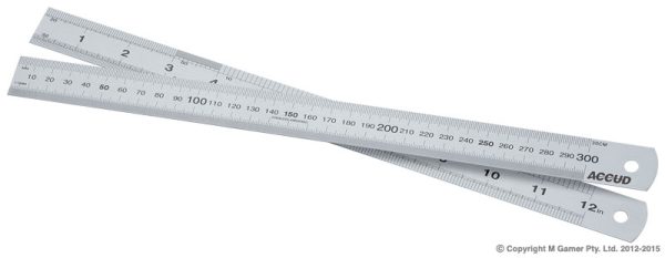 Accud AC-990-012-11 300mm Ruler