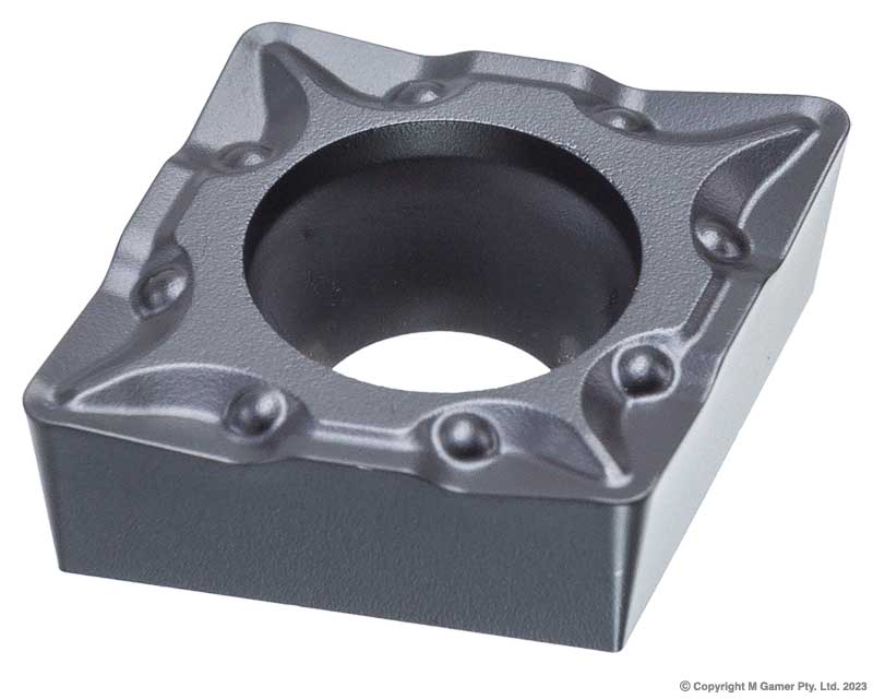 Harlingen CCMT120408 12mm CCMT TiN Micro - Grain Carbide Finishing Insert - Pack of 10