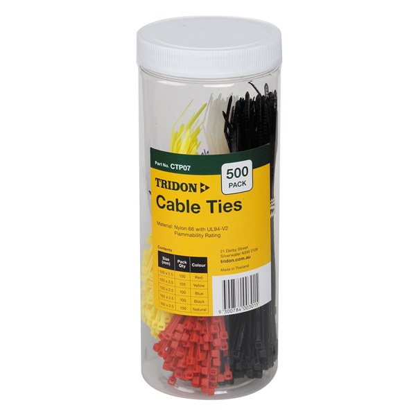 Tridon Cable Tie Assorted Pack - Pack of 500
