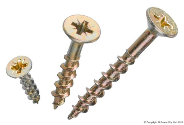 Geiger GAK17 Countersunk Self Tapping Wood Screws