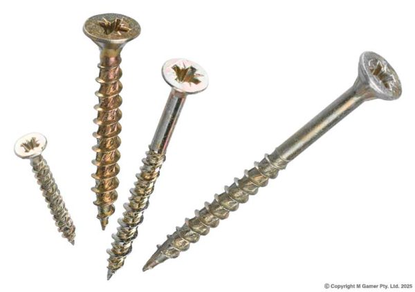 Geiger GAK24 Countersunk Pozidriv Chipboard Screws
