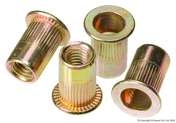 Geiger GAK27 Zinc Plated Steel Nutserts