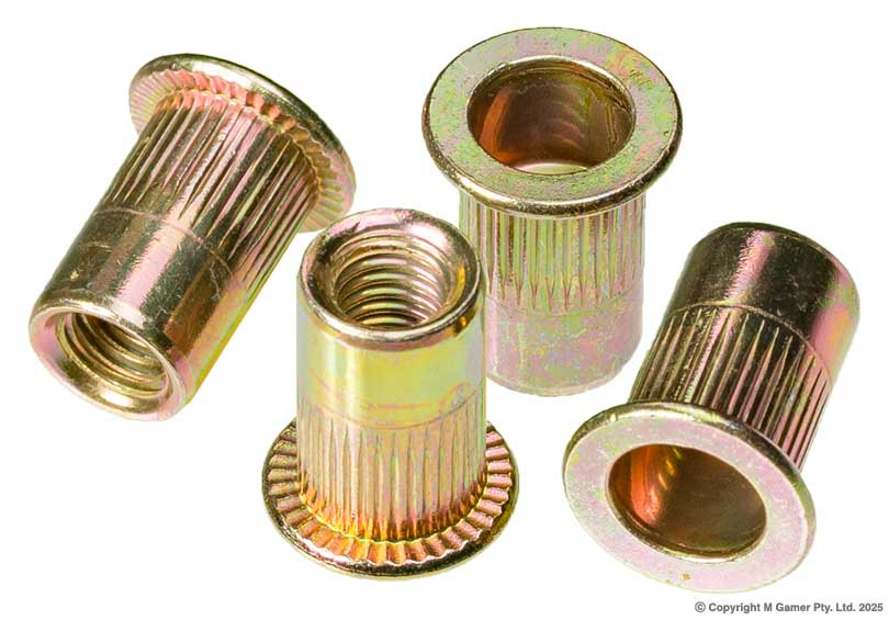 Geiger GAK27 Zinc Plated Steel Nutserts