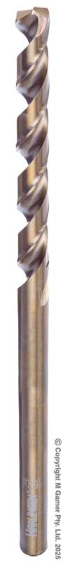 Harlingen H-11-008-LC068 3.3mm Straight Shank Twist Drill - HSS - Co5%