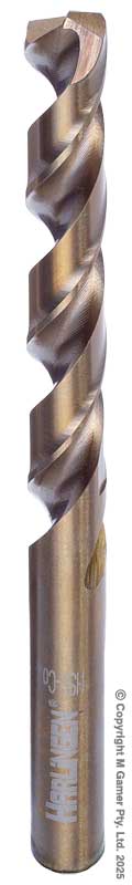 Harlingen H-11-008-LC100 6.5mm Straight Shank Twist Drill - HSS - Co5%