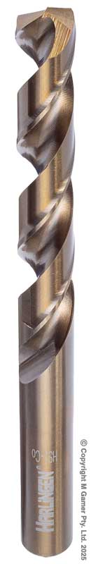 Harlingen H-11-008-LC125 9mm Straight Shank Twist Drill - HSS - Co5%