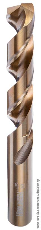 Harlingen H-11-008-LC140 10.5mm Straight Shank Twist Drill - HSS - Co5%