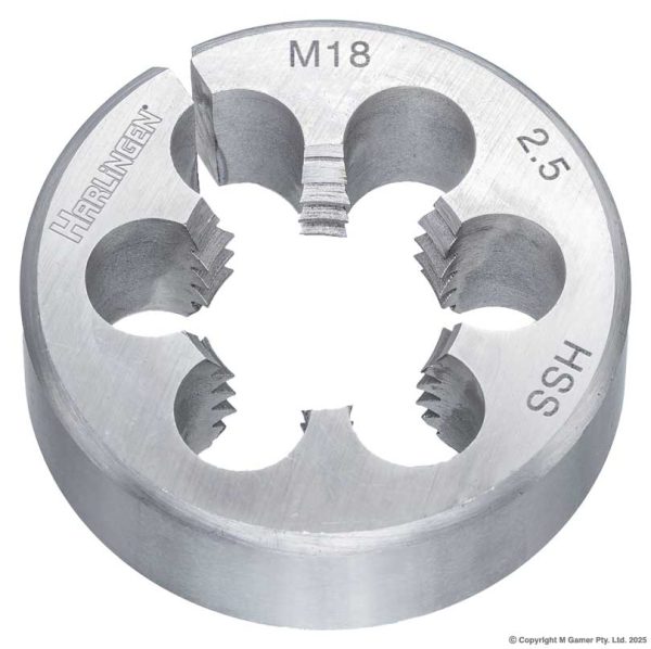 Harlingen H-11-098-A040 M18 x 2.5mm HSS Round Die