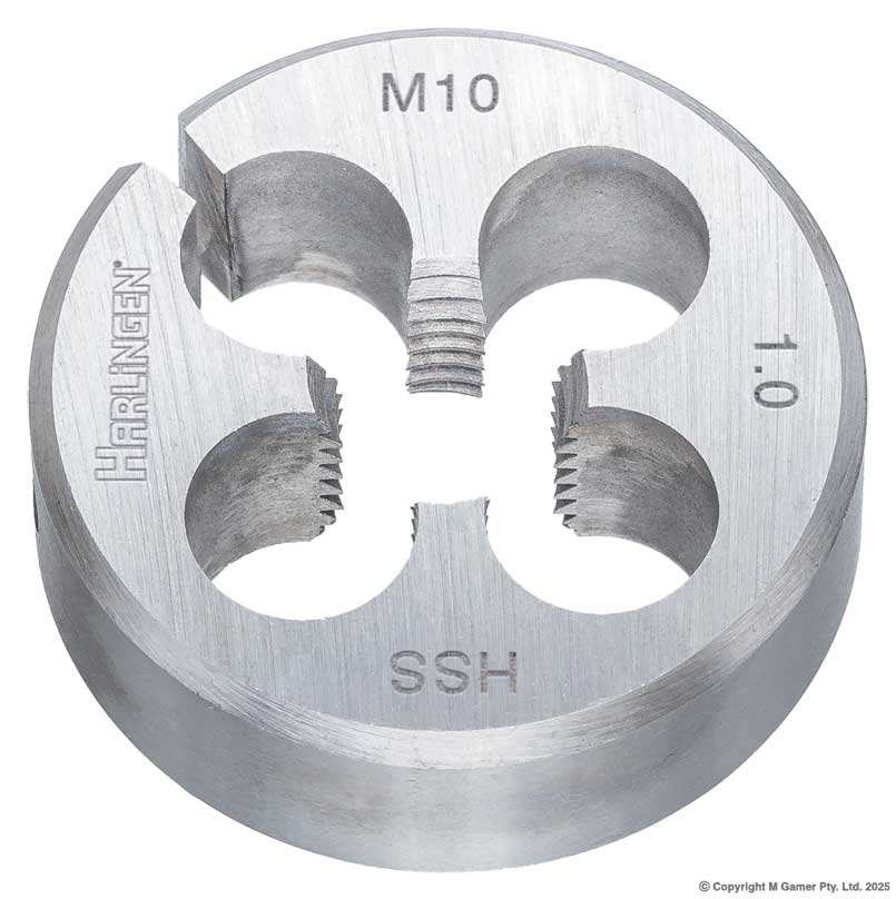 Harlingen H-11-098-A084 M10 x 1.0mm HSS Round Die