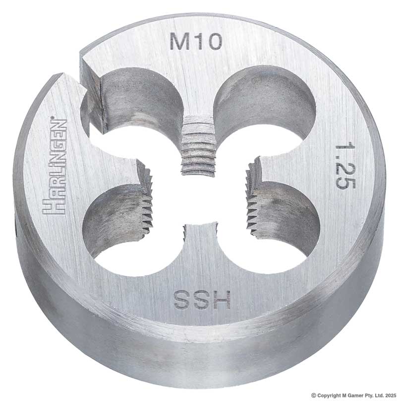 Harlingen H-11-098-A088 M10 x 1.25mm HSS Round Die