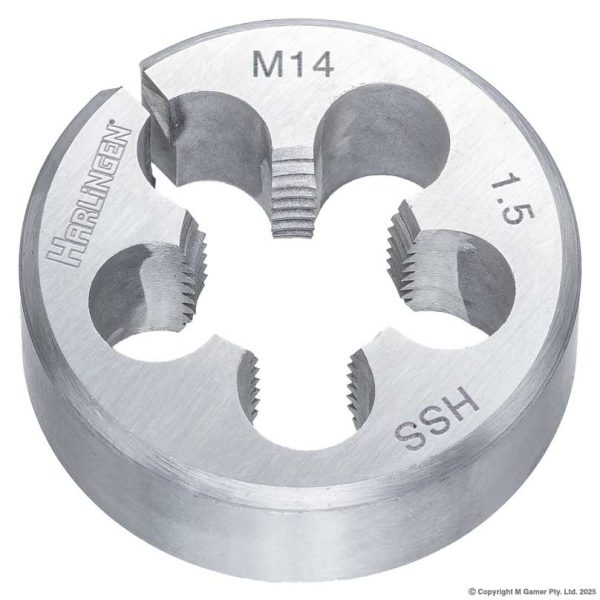 Harlingen H-11-098-A100 M14 x 1.5mm HSS Round Die
