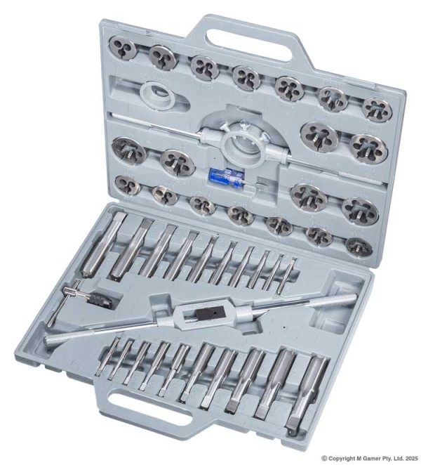 Harlingen H-11-115-001-M2 45 Piece Metric HSS Tap & Die Set