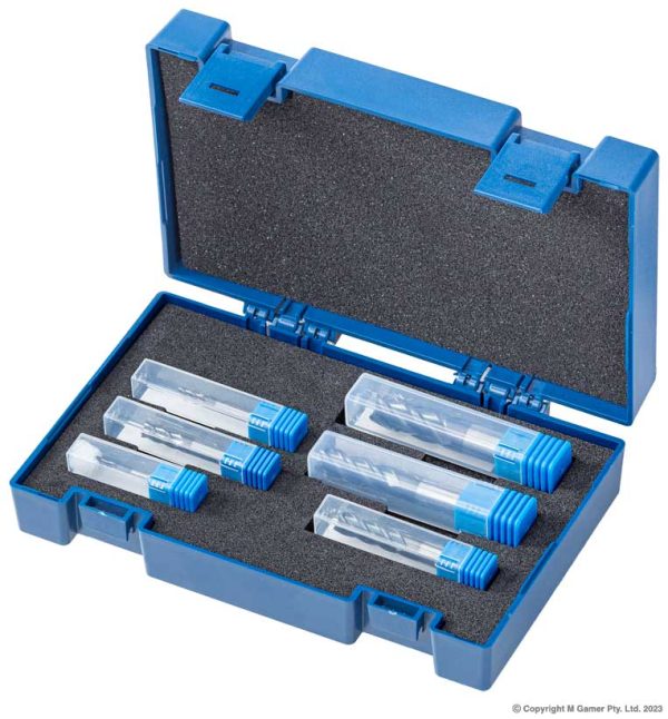 Harlingen H-11-190-S07 6 Piece Four Flute Solid TiAlN Carbide End Mill Set
