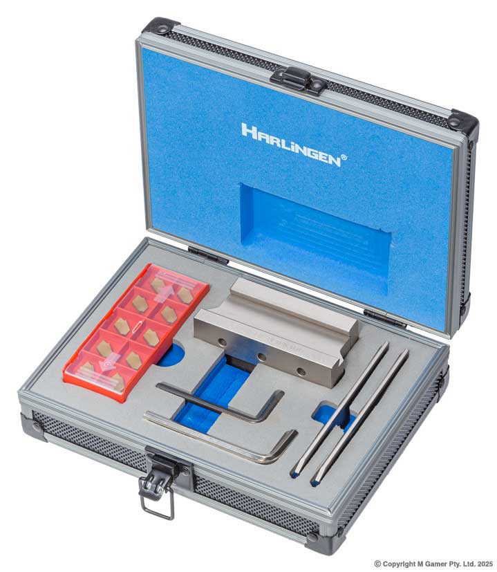 Harlingen H-11-262-T35-1 4mm Cut - Off & Grooving Lathe Tool Kit - 25mm