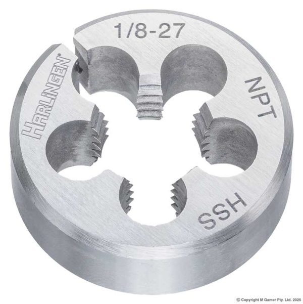 Harlingen H-12-100-A012 1/8" NPT HSS Round Die