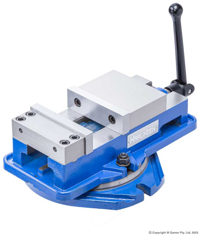 Harlingen H-40-085-010 200mm / 8" Precision Angle Lock Milling Machine Vise