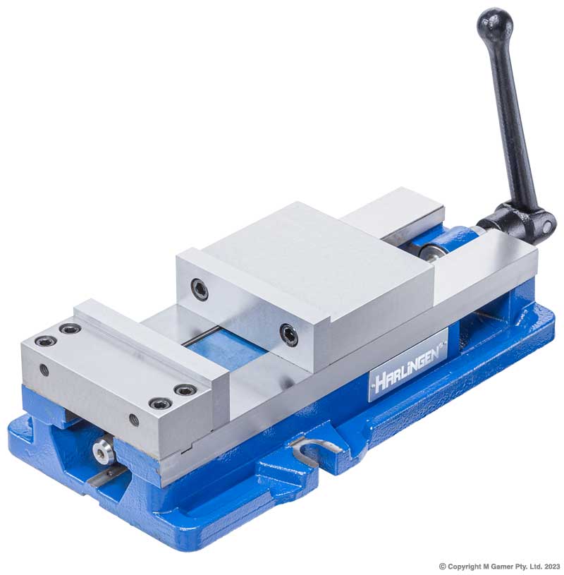 Harlingen H-40-085-007H 150mm / 6" Precision Angle Lock Milling Machine Vise