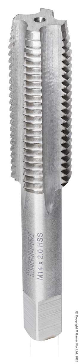 Harlingen H-541-76-P040 M14 x 2.0mm Intermediate HSS ISO Hand Tap