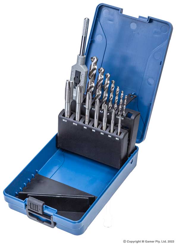 Harlingen H-542-36-S01 HSS Plug Tap And Twist Drill Set