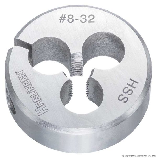 Harlingen H-581-22-114 #8 x 32 UNC HSS Round Die