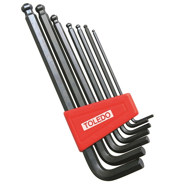 Toledo Key Set Ball Point Hex Metric - 7 Pc.