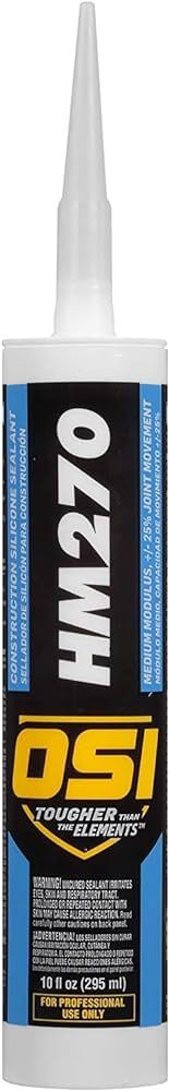 Loctite OSI HM-270 OSI Tough Silicone - Acetic Cure - Clear - 305ml Cartridge