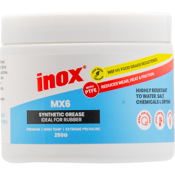 Inox MX6 Food Grade Rubber Grease - 250g Tub