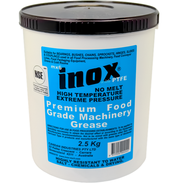 Inox MX6 Food Grade Rubber Grease - 2.5kg Tub