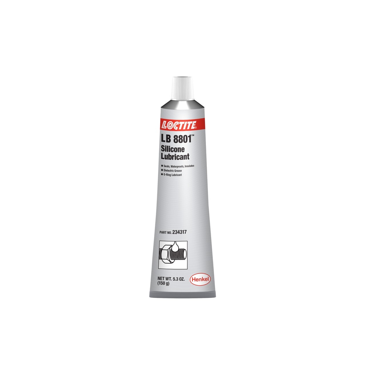 Loctite LB 8801 Silicone Lubricant - Dielectric Grease - 150g Tube
