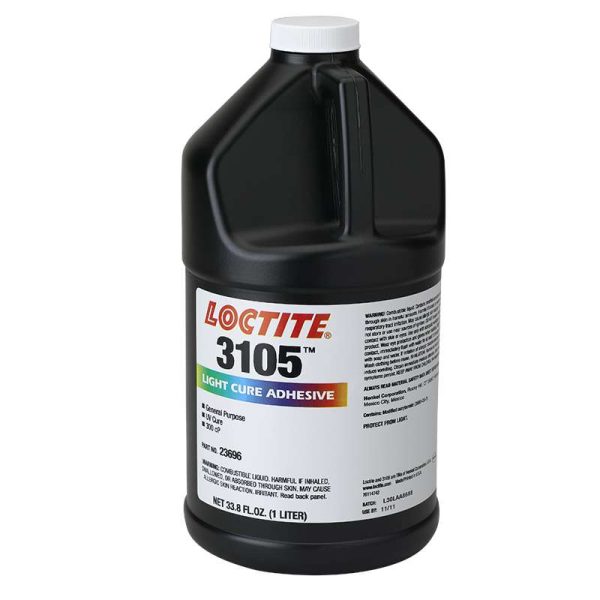 Loctite UV Light Cure Acrylic Adhesive for Stress Sensitive Material - 1L Bottle