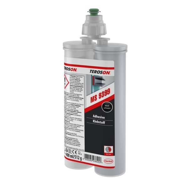 Loctite Teroson 2-Part Polymer Adhesive - Black - 400ml Dual Cartridge