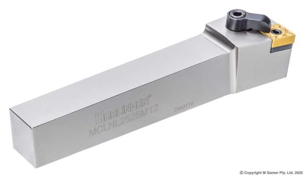 Harlingen MCLNL2525M12 25mm Left Handed Negative Rake CNMG Tool Holder