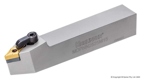 Harlingen MDPNN2525M15 25mm Neutral Negative Rake DNMG Tool Holder