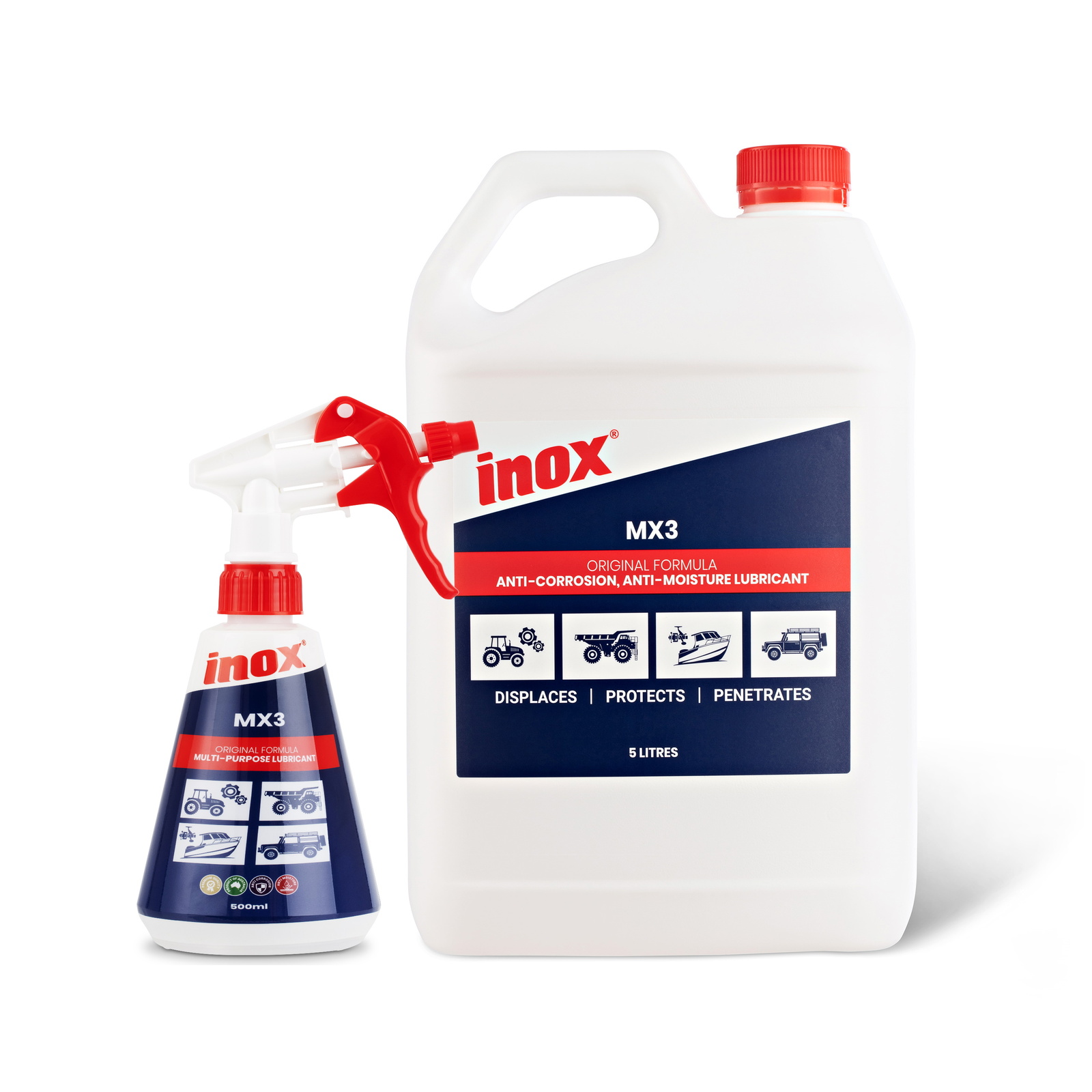 Inox MX3 Multi Purpose Lubricant w/ Applicator Bottle - 5L Bottle