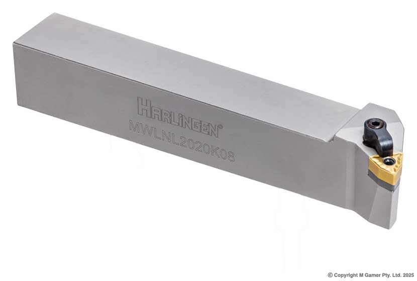 Harlingen MWLNL2020K08 20mm Left Handed Negative Rake WNMG Tool Holder