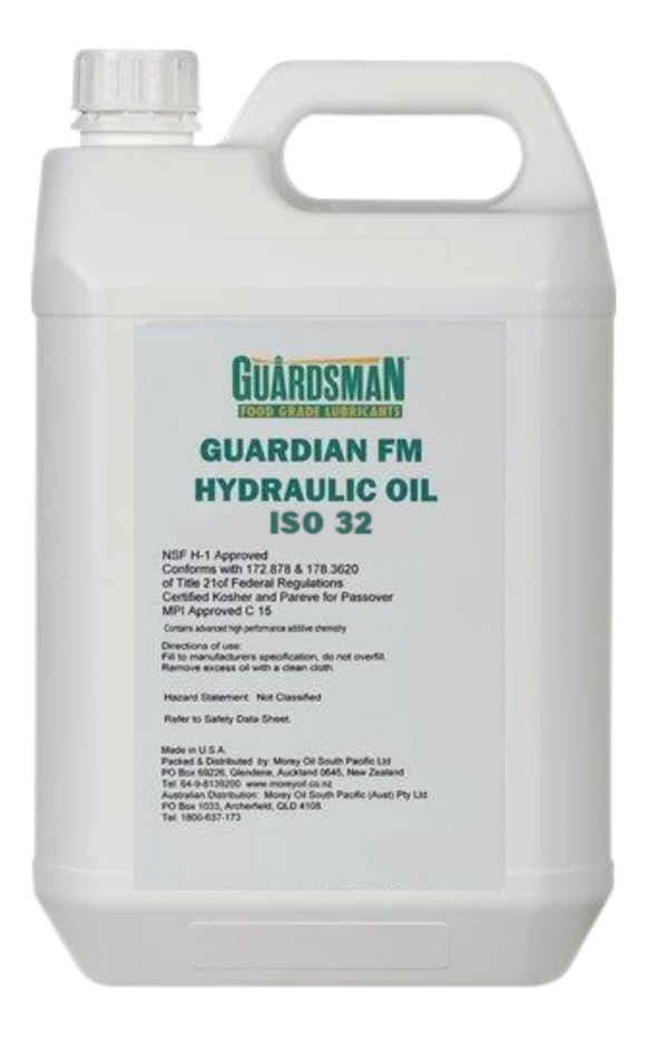 Morey's Guardsman FM Hydraulic / Airline Oil ISO 32 - 5L Bottle