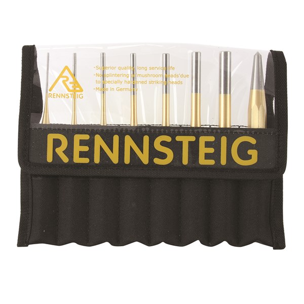Rennsteig Centre & Parallel Pin Punch Set - 8 Piece