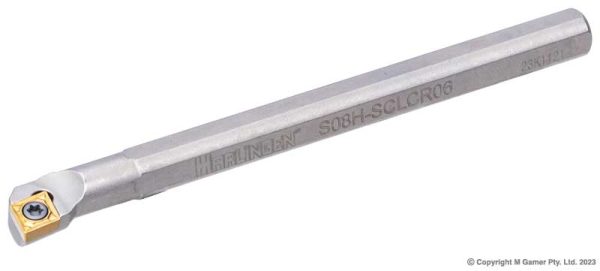 Harlingen S08H-SCLCR-06 8mm Right Handed Positive Rake CCMT Boring Bar