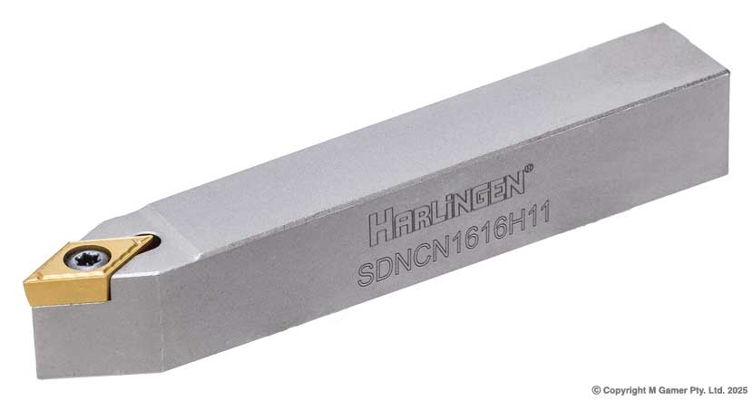 Harlingen SDNCN1616H11 16mm Neutral DCMT Indexible Tool Holder